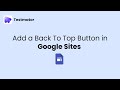 Add Back to top Button in your Google Sites !!