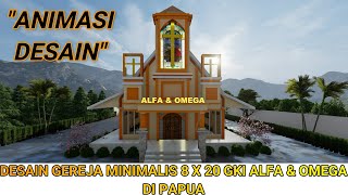 MODERN SIMPLE CHURCH DESIGN (DESAIN GEREJA MINIMALIS \