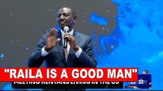 'I WILL STAND WITH RAILA, HE IS A GOOD MAN!' Listen to what Ruto told Kenyans in America!