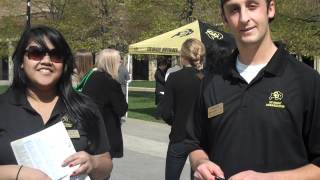 Student Ambassadors at Admitted Student Day 2012 CU Boulder