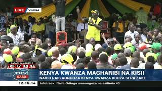 Naibu rais Ruto aongoza kampezi za Kenya Kwanza kaunti ya Kisii
