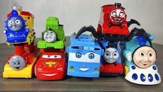 Satisfying with Unboxing HABA Transport Vehicles Thomas Train Ambulance Fire Truck Rescue | ASMR