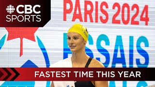 Summer McIntosh qualifies for the Paris Olympics in the 400m freestyle | CBC Sports