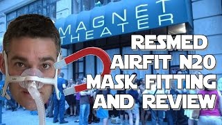 AirFit N20 ResMed CPAP Mask Fitting and Review.