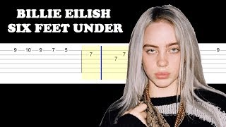 Billie Eilish - Six Feet Under (Easy Guitar Tabs Tutorial)