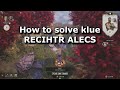 MK1 Invasions - How to solve klue RECIHTR ALECS in the Fire Temple mesa