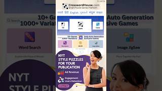 Smart Puzzle games for your website or app. Publication crossword ,puzzles crosswordhouse.com