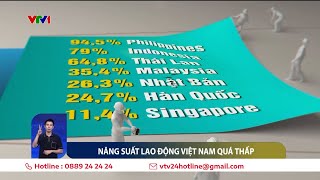 Năng suất lao động Việt Nam quá thấp | VTV24