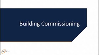 L3: Building Commissioning