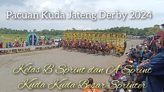 Kelas A Sprint dan B Sprint Pacuan Kuda Jateng Derby 2024 || Race 11 dan 12