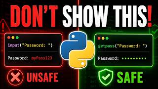 Don't Let Your Python Passwords Leak in the Terminal