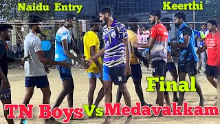 20,000rs Final Match 🔥 Tn Boys Vs Medavakkam ✨ local volleyball match