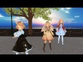 【mmd】レア様・マリエルさん・うさうさが「melody line」を踊ってもらいました