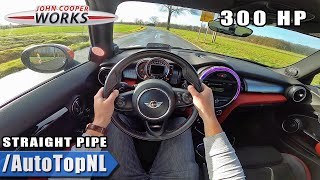 300HP MINI JCW F56 *STRAIGHT PIPED* AC Schnitzer EXHAUST POV Test Drive by AutoTopNL