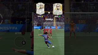 Zidane , Ronaldinho \u0026 Beckham FIFA 22 vs FC 25 Free Kick #football #shorts