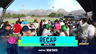 Betway SA20 | Match 14 Recap | Paarl Royals get their Cape Derby win at last