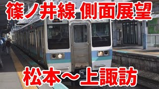 【篠ノ井線】松本駅から下諏訪駅