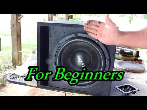 How To Make A Subwoofer Box For Beginners How To Make A Subwoofer Box For Beginners