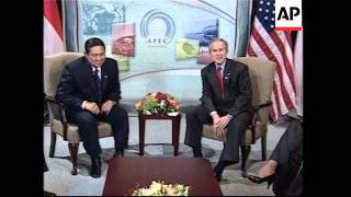 President Bush in bi-lateral meeting with President Yudhoyono