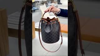 셀린느 CELINE CLARA BAG IN TRIOMPHE CANVAS AND CALFSKINTAN 116882FQM.04LU#www.rose-lux.com