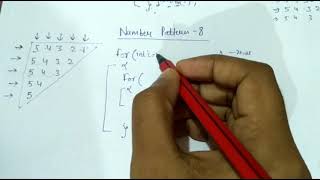 8- Number Pattern in JAVA (hindi)