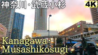 【4K】Walk in Musashikosugi (JAPAN / Kanagawa) / 武蔵小杉 周辺を歩く（ニッポン旅景色）