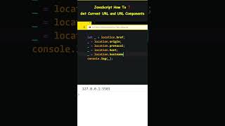 JavaScript How To ❓ Get Current URL and URL Components