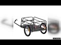 vevor bike cargo trailer 160 lbs load capacity heavy duty bicycle wagon cart review