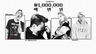 [Vietsub | Audio] ₩1,000,000 (백만원) - G-Dragon, CL, BewhY \u0026 Okasian