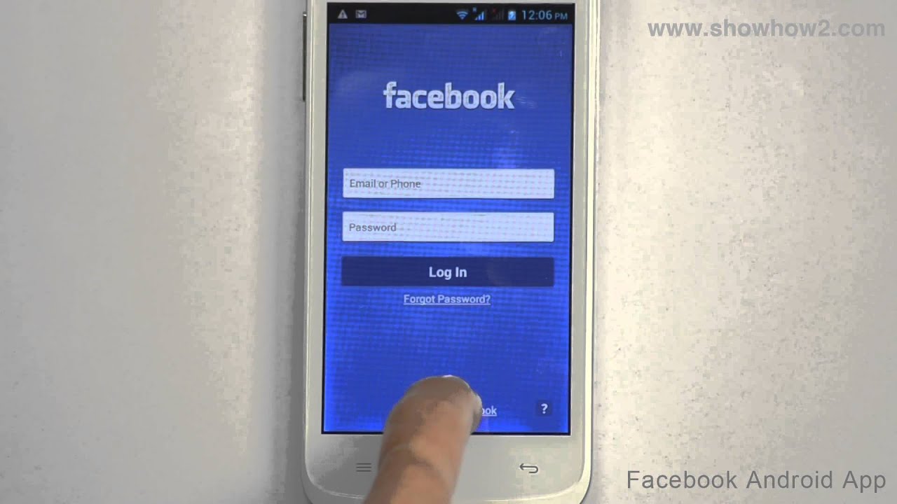 Facebook Android App - How To Sign Up - YouTube