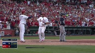 MIL@STL: Peralta doubles home two in the 7th