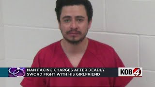 New Mexico man accused of killing girlfriend with sword