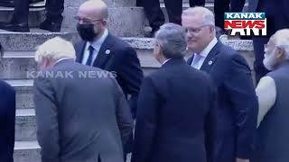 PM Narendra Modi And Other World Leaders Visit Trevi Fountain In Rome, Italy