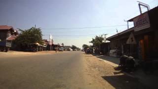 Lao Highway Route 13S on Bike. Lak 35