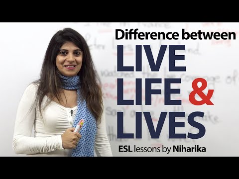 What is the difference between live and lives?