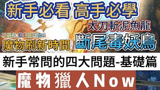 【魔物獵人now】新手常問四大問題-基礎篇 ｜斷尾毒妖鳥｜太刀斬泥魚龍｜Monster Hunter Now｜魔物獵人Now｜#mhn #monsterhunternow #魔物獵人 #魔物獵人now