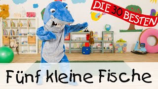 🇩🇪 Fünf kleine Fische - Singen, Tanzen und Bewegen || Kinderlieder 🐟