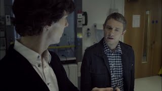 Sherlock Holmes meets John Watson for the first time / Sherlock S01E01