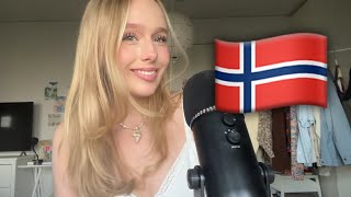 ASMR in norwegian 🇳🇴 teaching you norwegian pt. 3