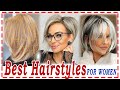 30 Best💕 Hairstyles 2023 for Women Over 50 to Look Younger.medium length haircuts.