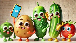 Veggie Pals: A Whimsical Cartoon OMG Doodles