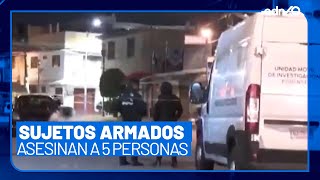 Ataque armado en la alcaldía Tláhuac deja cinco muertos