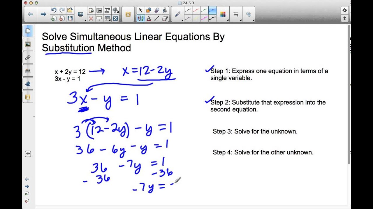 Solve Simultaneous Linear Equations