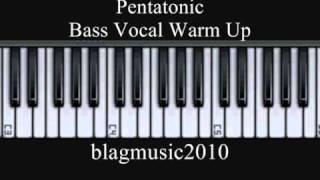 1 121 12321 - Riff and Run Development - Pentatonic Scale Vocal Warm Up Exercise for Bass Vocals