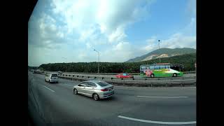 Timelapse jalan tol mulus Melaka ke Kuala Lumpur Malaysia