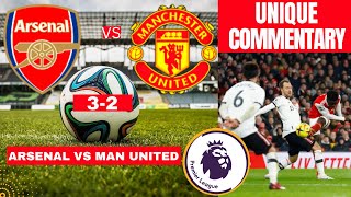 Arsenal vs Manchester United 3-2 Live Stream Premier League Football EPL Match Commentary Highlights