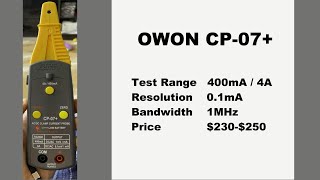 Current Probe OWON CP-07+ comparing Teledyne LeCroy CP030A