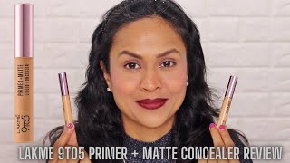 Lakme 9To5 Primer + Matte Liquid Concealer Review \u0026 Demo