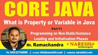 What is Property or Variable in Java Part 11 | Core Java Tutorial | Mr. Ramachandra