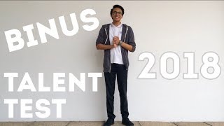 Danial Syah Reza - Talent Test Mass Communication BINUS 2018